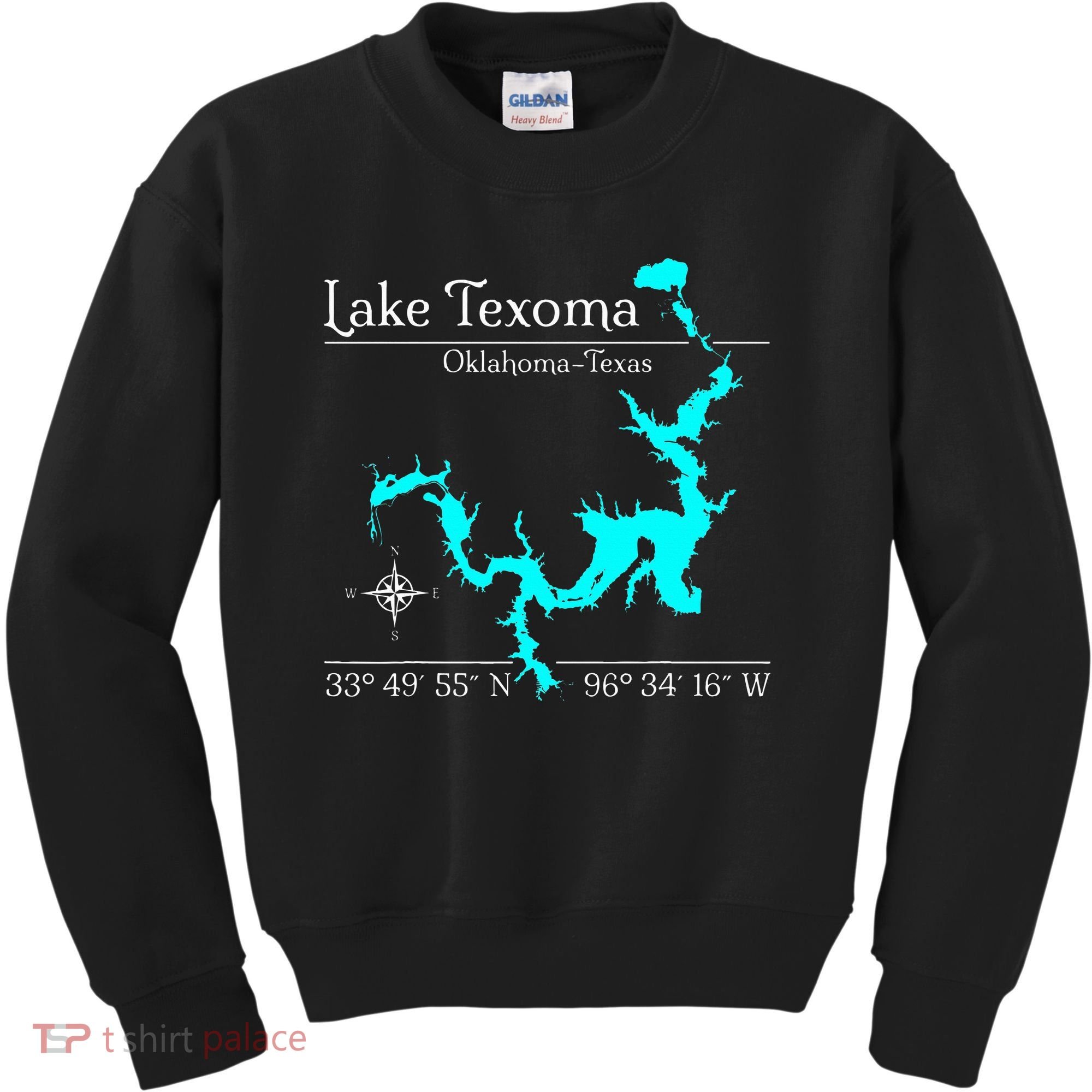 Lake Texoma Oklahoma Texas Kids Sweatshirt