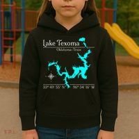 Lake Texoma Oklahoma Texas Kids Hoodie thumb 3