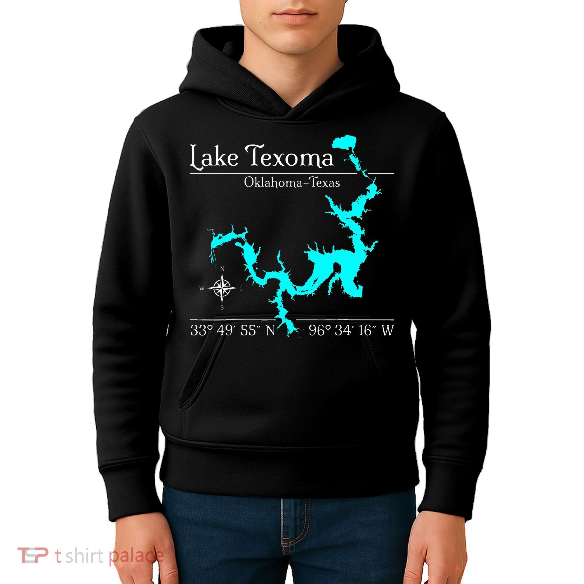 Lake Texoma Oklahoma Texas Kids Hoodie