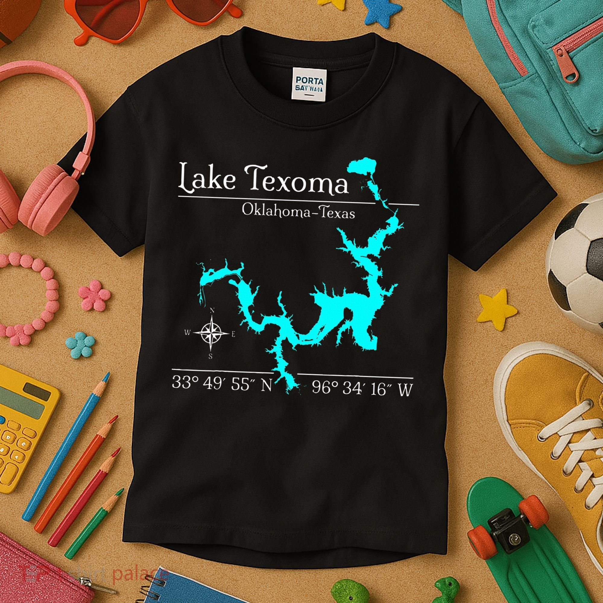 Lake Texoma Oklahoma Texas Kids T-Shirt
