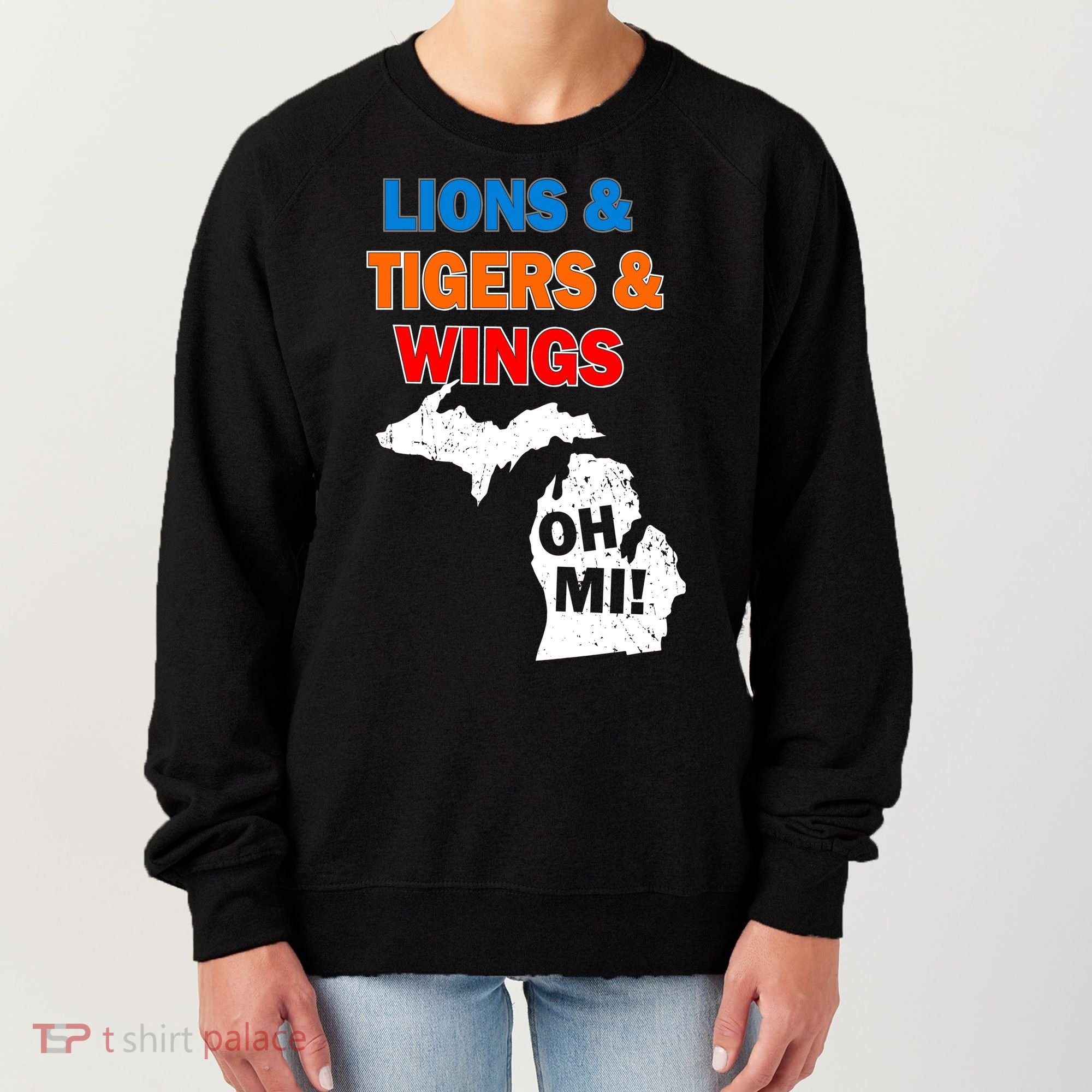 Lions Tigers Wings Oh Mi Women's Sweatshirt