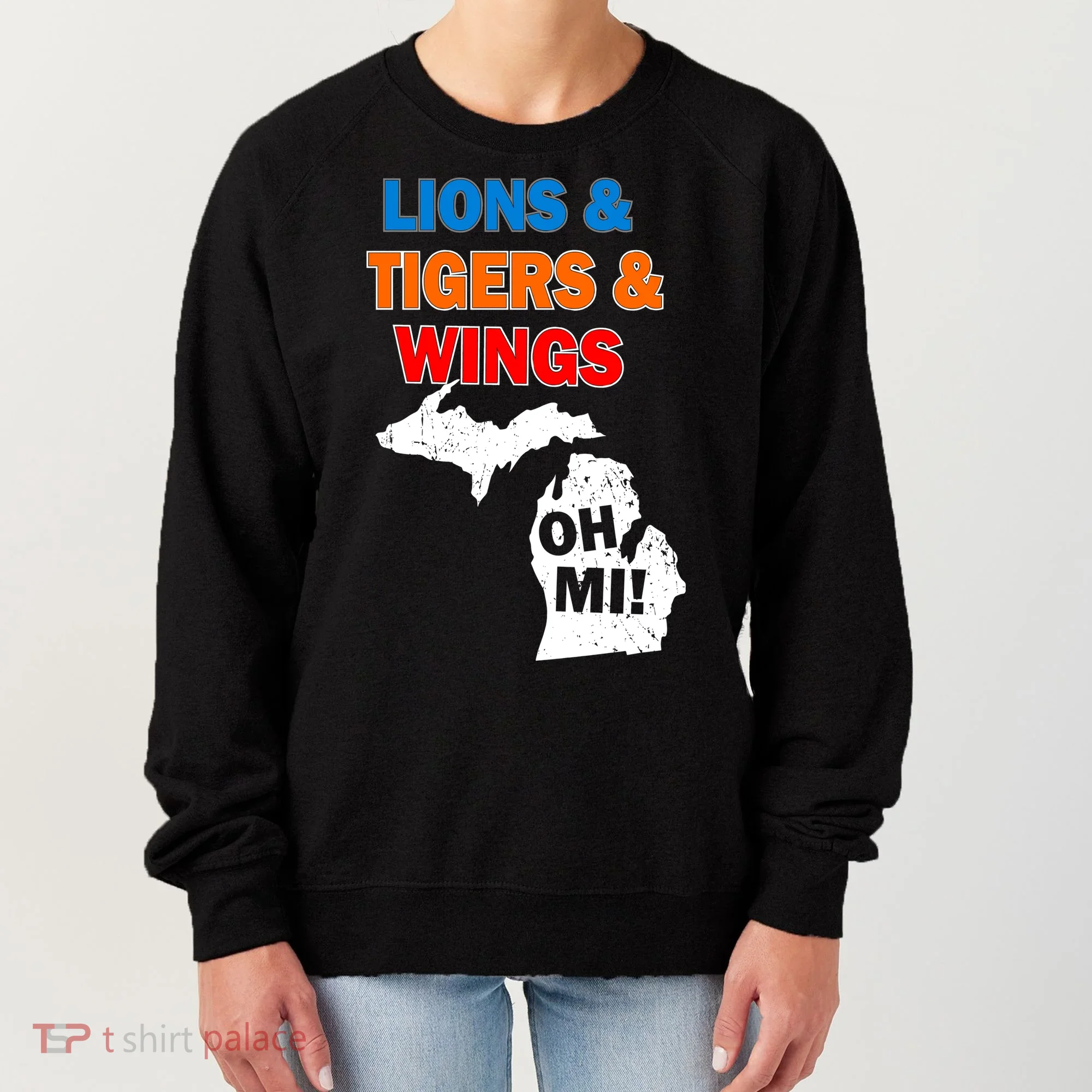 Lions Tigers Wings Oh Mi Women's Sweatshirt