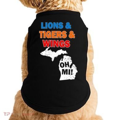 Lions Tigers Wings Oh Mi Doggie Tank