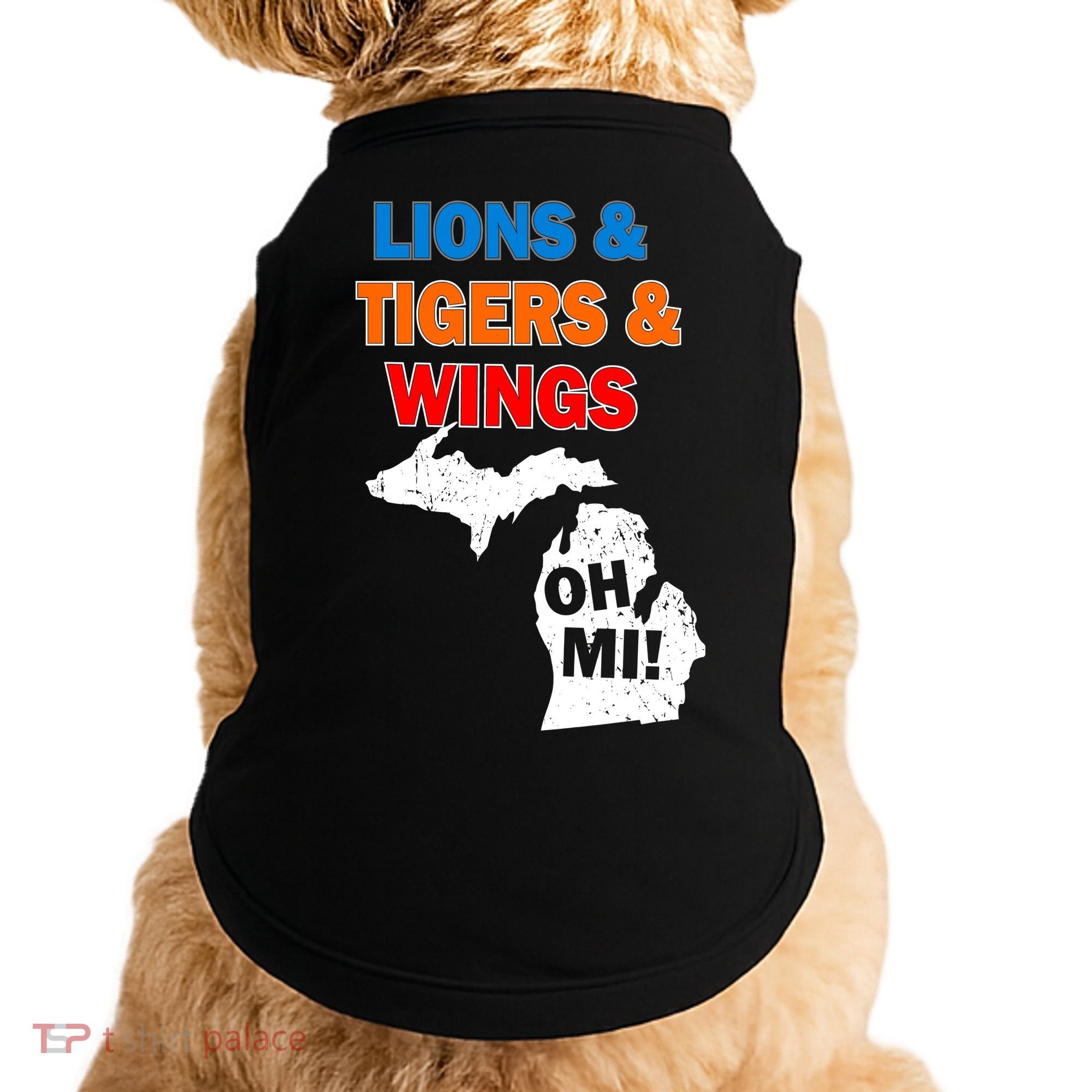 Lions Tigers Wings Oh Mi Doggie Tank