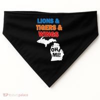 Lions Tigers Wings Oh Mi USA-Made Doggie Bandana thumb 0