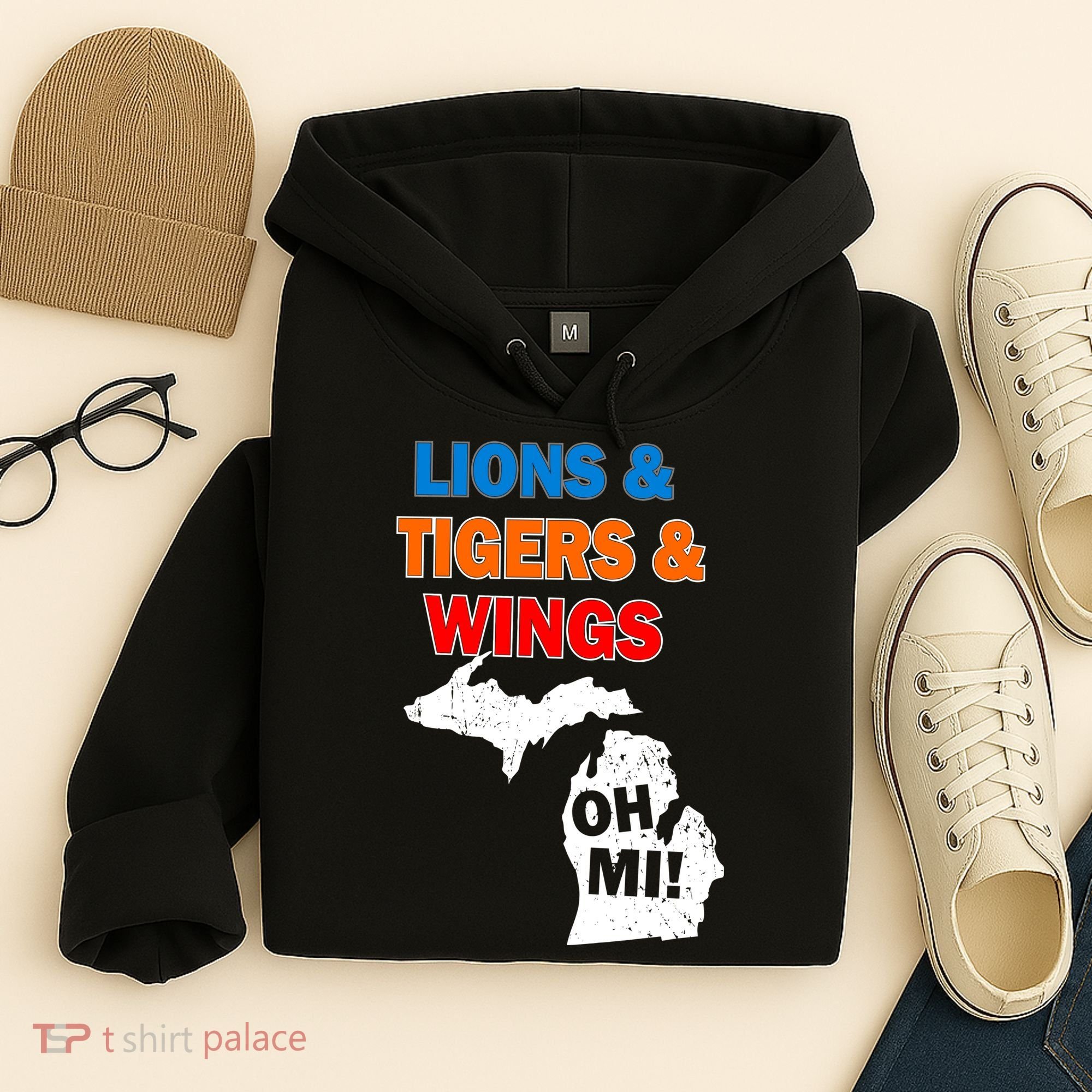 Lions Tigers Wings Oh Mi Hoodie