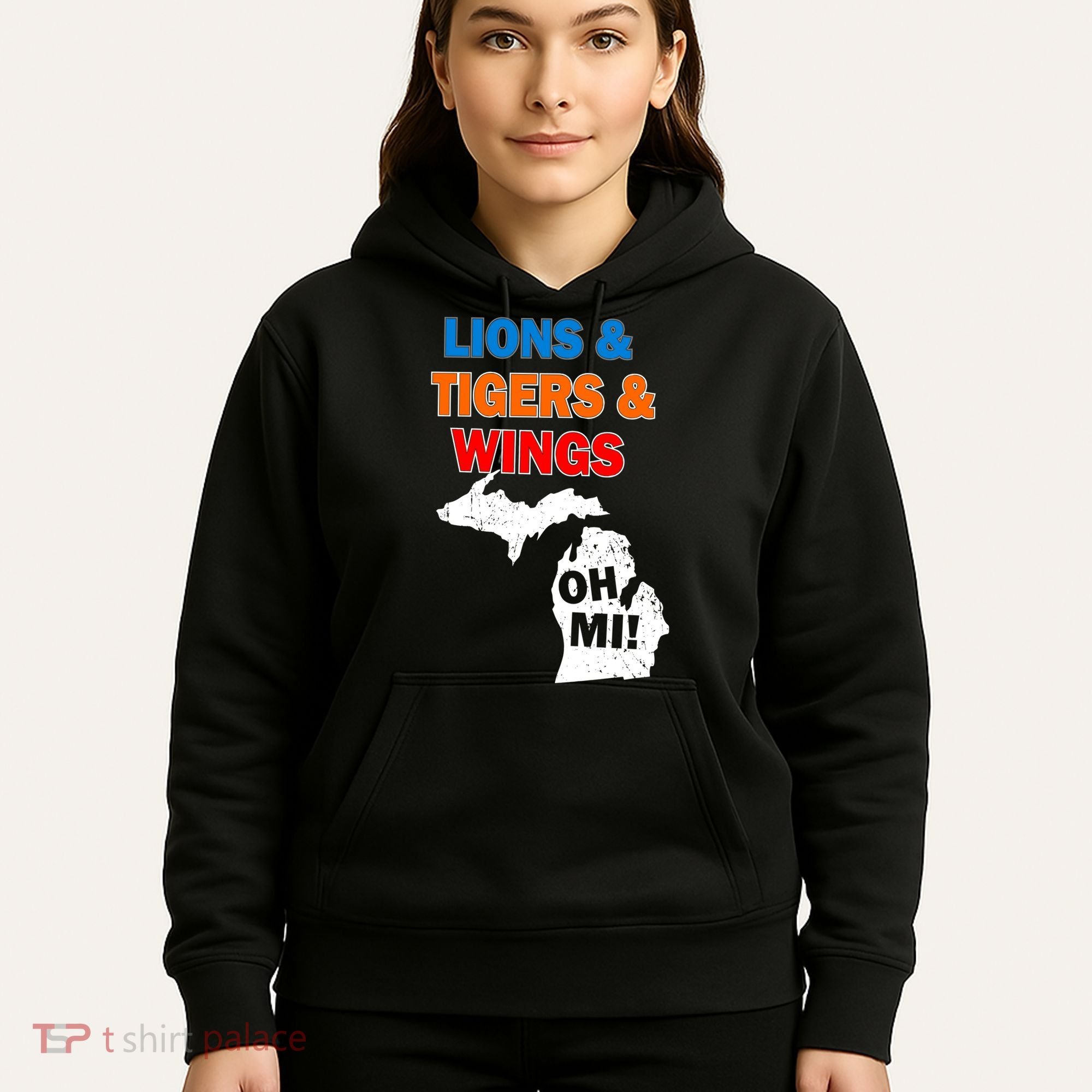 Lions Tigers Wings Oh Mi Hoodie