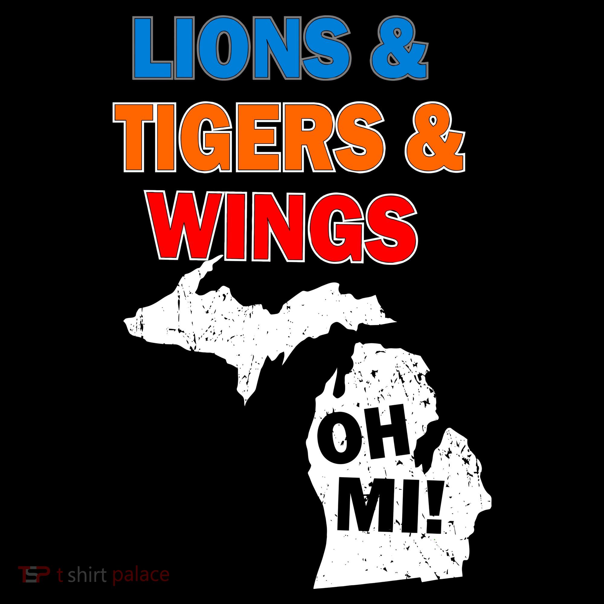 Lions Tigers Wings Oh Mi Women's Hoodie