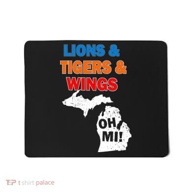 Lions Tigers Wings Oh Mi Mousepad