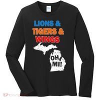 Lions Tigers Wings Oh Mi Women's Long Sleeve Shirt thumb 0