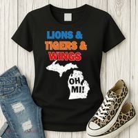 Lions Tigers Wings Oh Mi Women's T-Shirt thumb 3