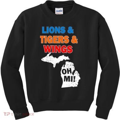 Lions Tigers Wings Oh Mi Kids Sweatshirt