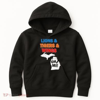 Lions Tigers Wings Oh Mi Kids Hoodie