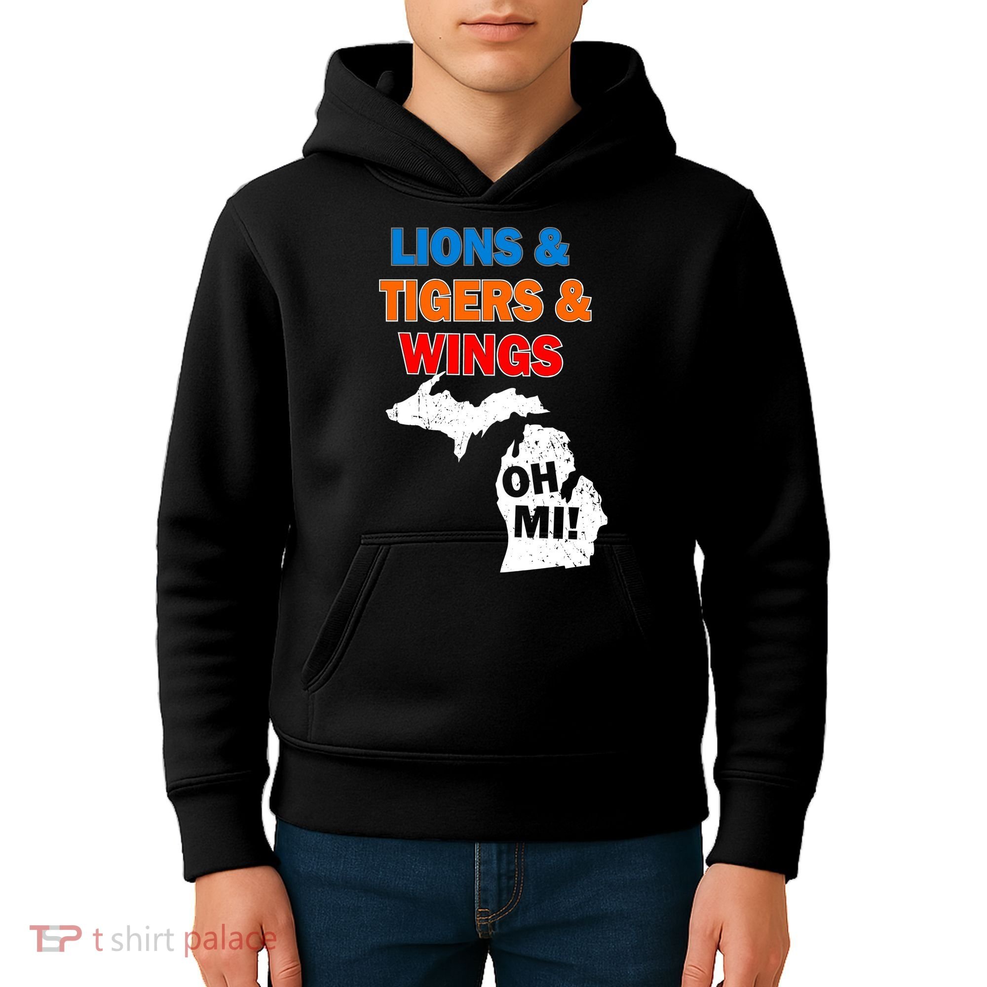 Lions Tigers Wings Oh Mi Kids Hoodie