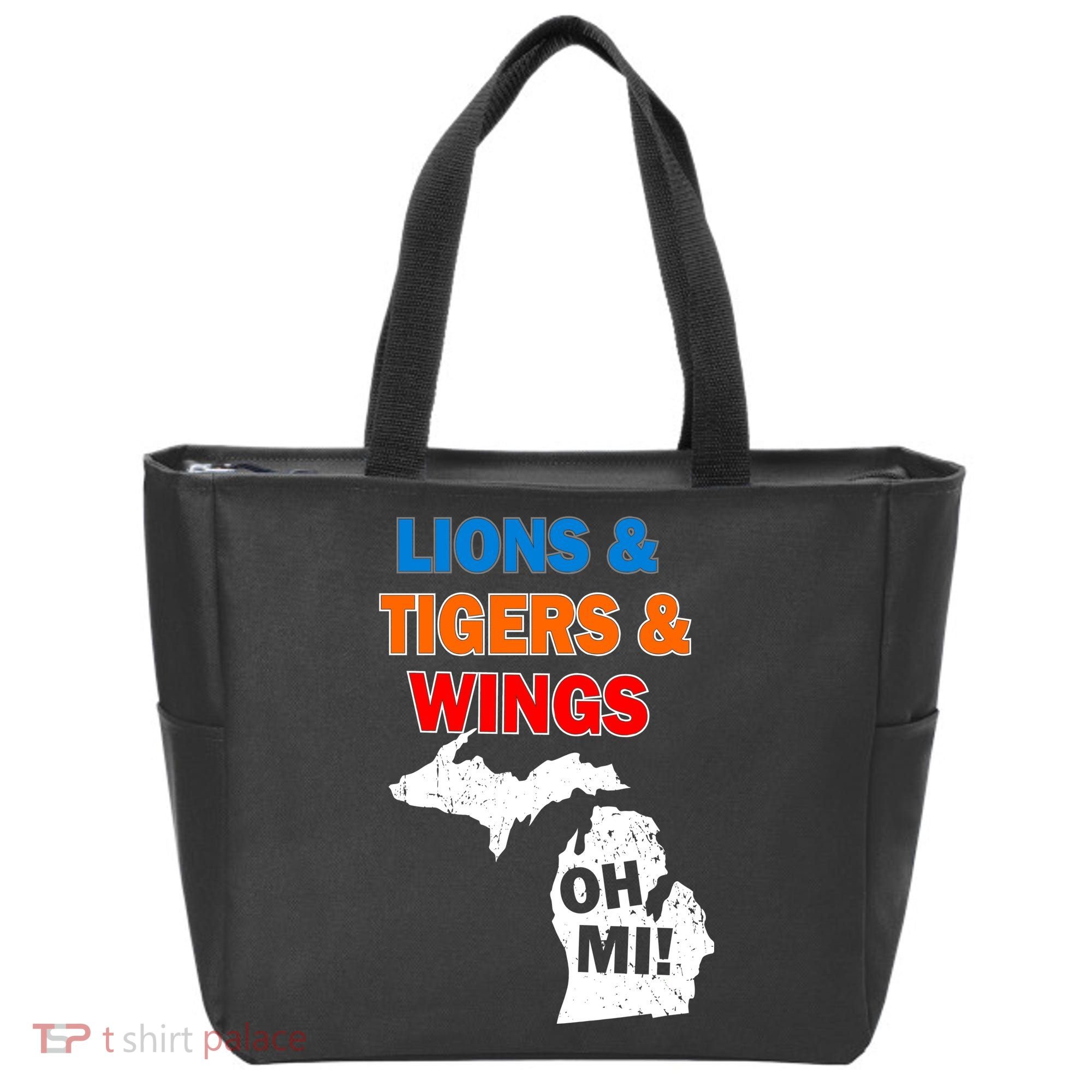Lions Tigers Wings Oh Mi Tote Bag