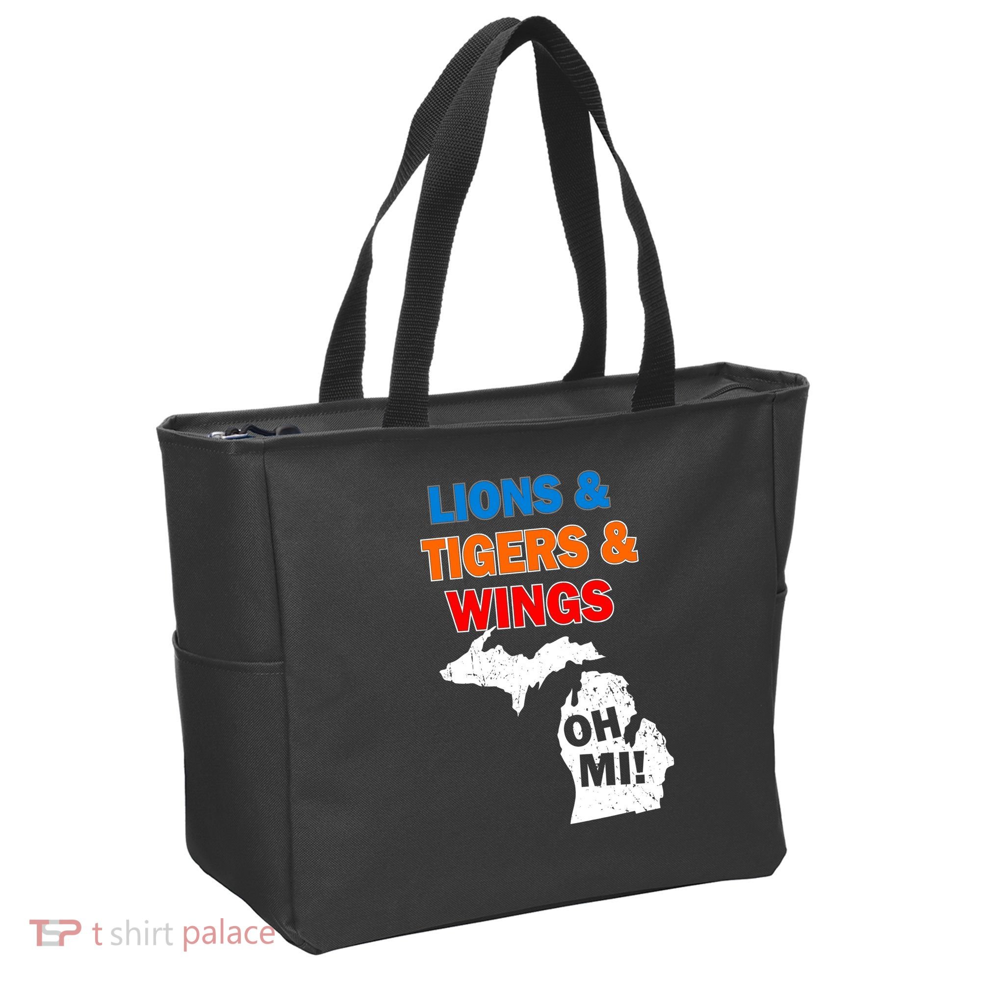 Lions Tigers Wings Oh Mi Tote Bag