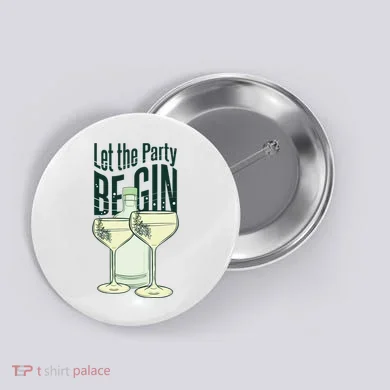 Let The Party Begin Celebration Button