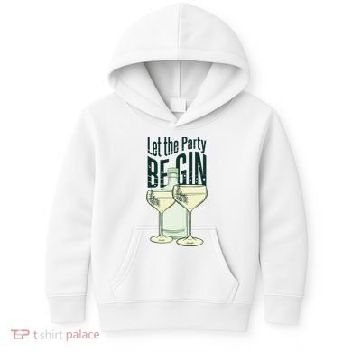 Let The Party Begin Celebration Kids Hoodie