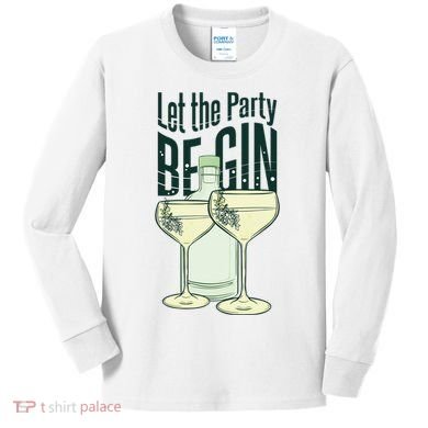 Let The Party Begin Celebration Kids Long Sleeve Shirt