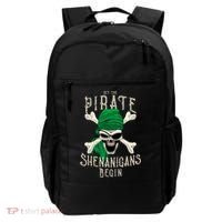 Let The Pirate Shenanigans Begin Pirate Skull Jolly Roger Gift Backpack thumb 0