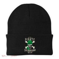 Let The Pirate Shenanigans Begin Pirate Skull Jolly Roger Gift Beanie thumb 0