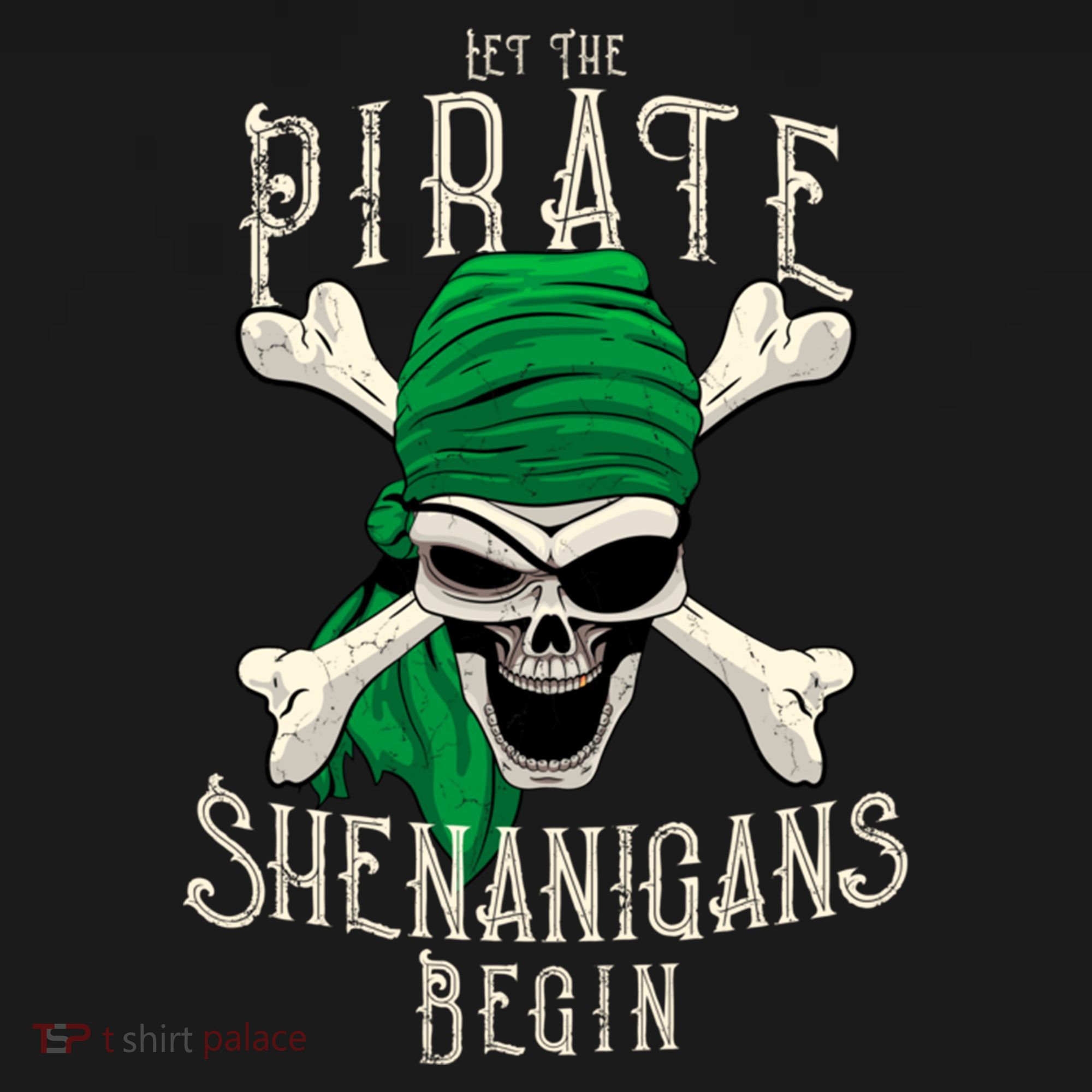 Let The Pirate Shenanigans Begin Pirate Skull Jolly Roger Gift Ornament