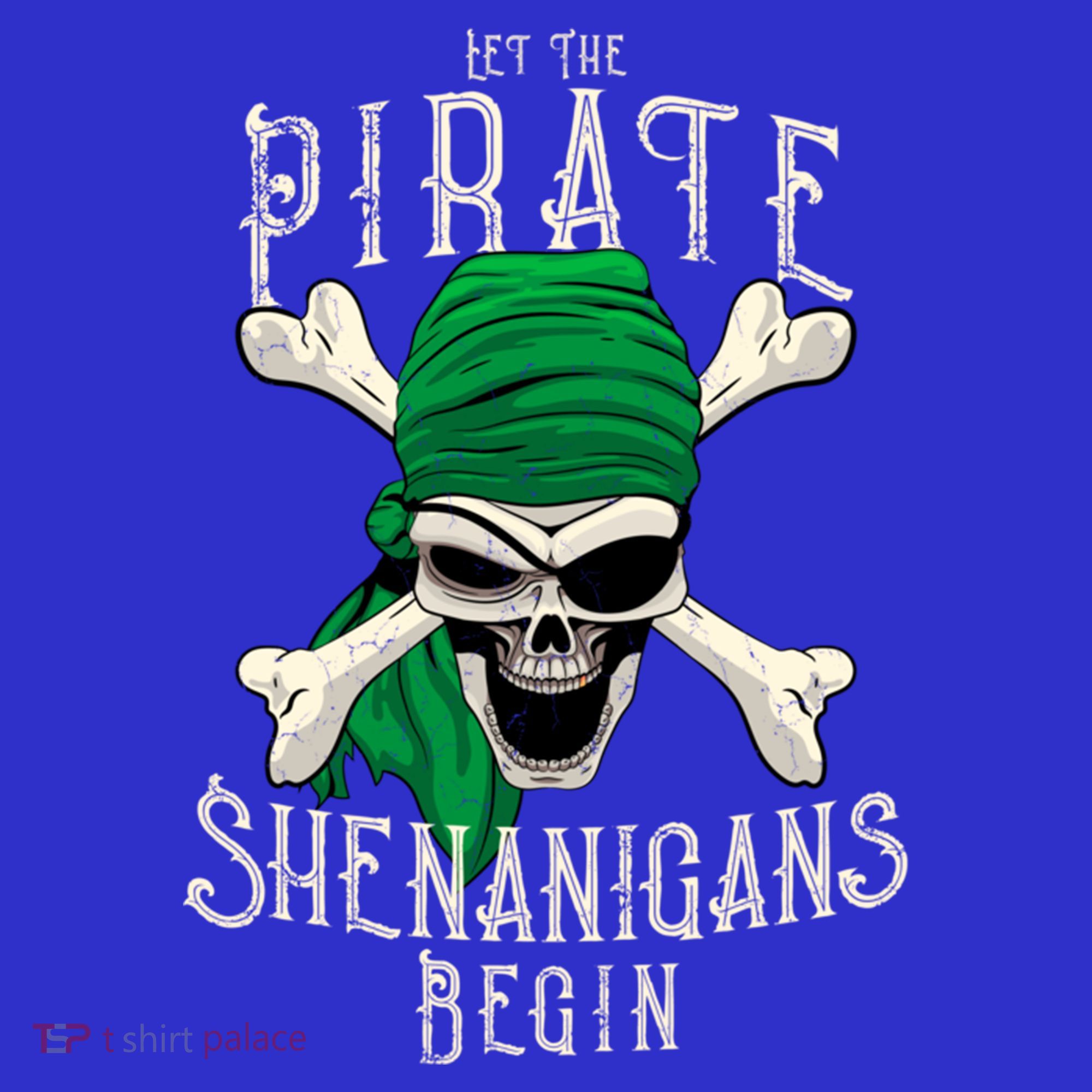 Let The Pirate Shenanigans Begin Pirate Skull Jolly Roger Gift Apron