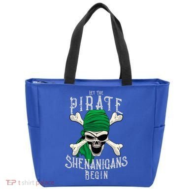 Let The Pirate Shenanigans Begin Pirate Skull Jolly Roger Gift Tote Bag