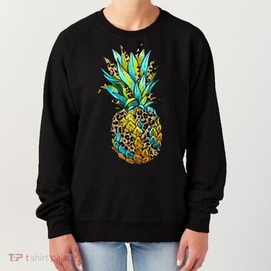 Leopard Tropical Pineapple Women's Sweatshirt