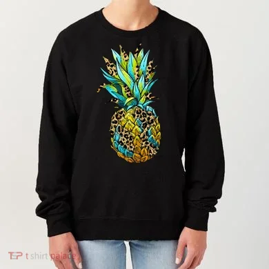 Leopard Tropical Pineapple Women's Sweatshirt