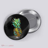 Leopard Tropical Pineapple Button thumb 0