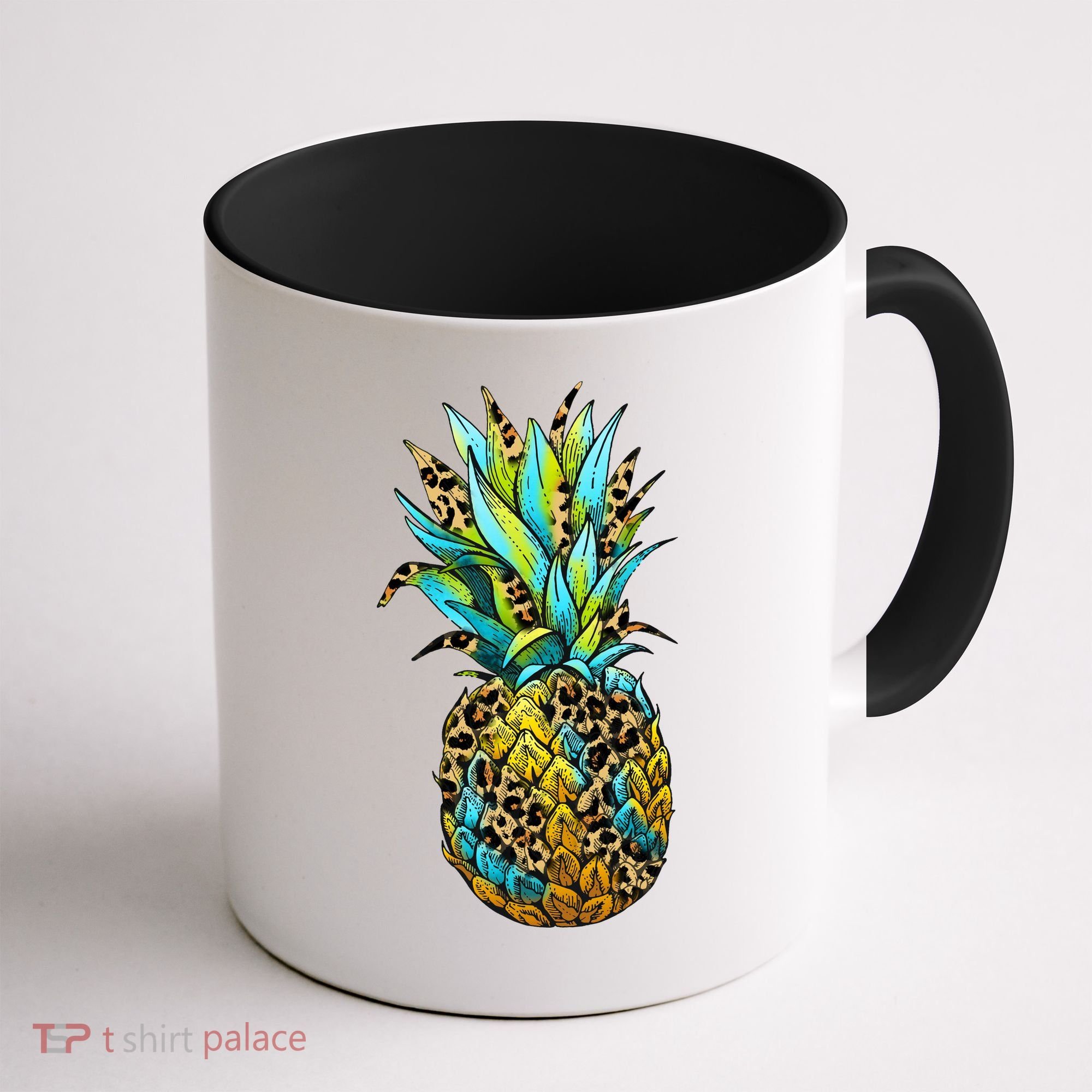 Leopard Tropical Pineapple Coffee Mug