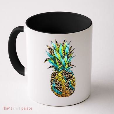 Leopard Tropical Pineapple Coffee Mug