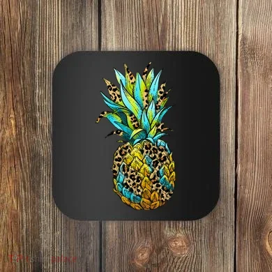 Leopard Tropical Pineapple Coaster