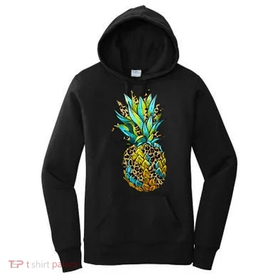 Leopard Tropical Pineapple Women's Hoodie