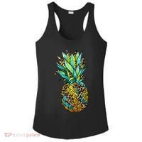 Leopard Tropical Pineapple Ladies PosiCharge Competitor Racerback Tank thumb 0