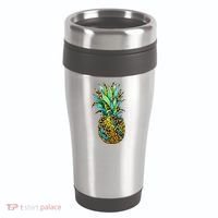 Leopard Tropical Pineapple 16oz Travel Tumbler thumb 0