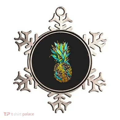 Leopard Tropical Pineapple Ornament