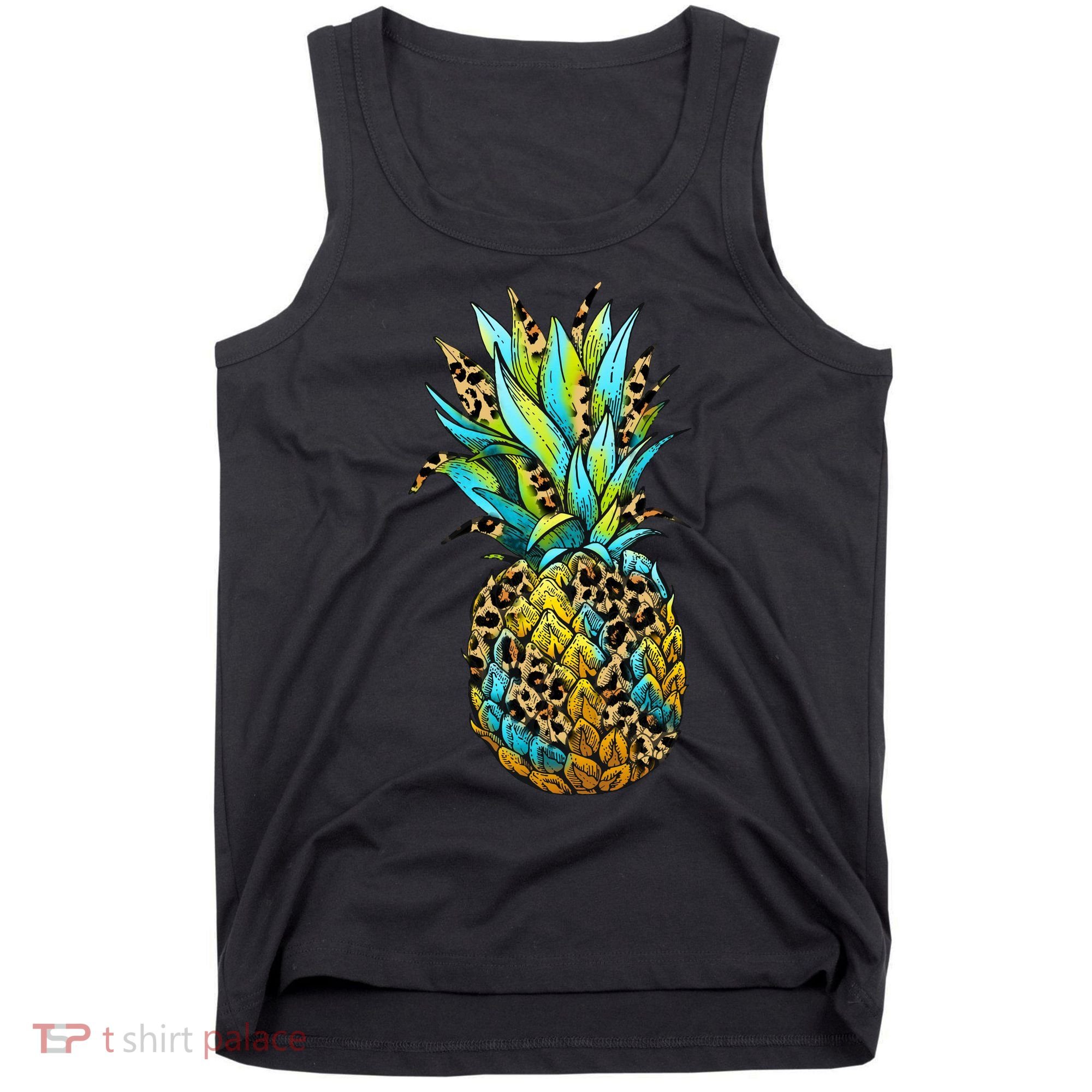 Leopard Tropical Pineapple Tank Top