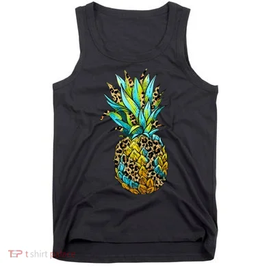 Leopard Tropical Pineapple Tank Top