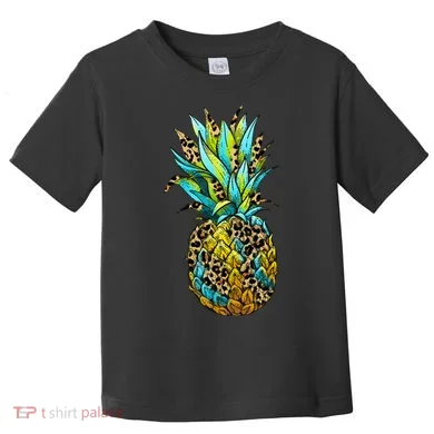 Leopard Tropical Pineapple Toddler T-Shirt