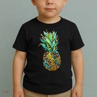 Leopard Tropical Pineapple Toddler T-Shirt thumb 2