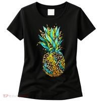 Leopard Tropical Pineapple Women's T-Shirt thumb 0