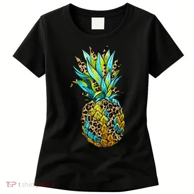 Leopard Tropical Pineapple Women's T-Shirt