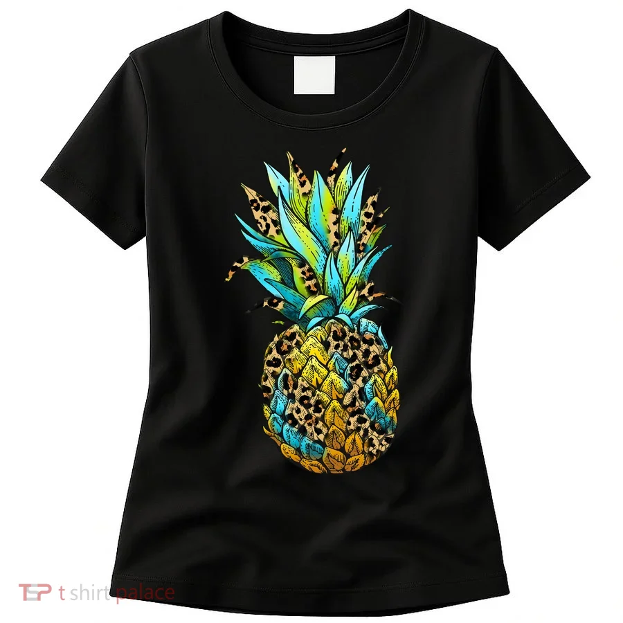 Leopard Tropical Pineapple Women's T-Shirt
