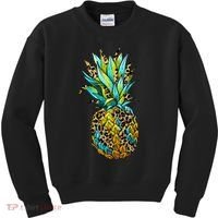 Leopard Tropical Pineapple Kids Sweatshirt thumb 0