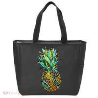Leopard Tropical Pineapple Tote Bag thumb 0