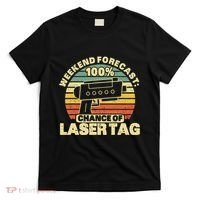 Laser Tag Party Weekend Forecast Laser Tag Lazer Tag Game T-Shirt thumb 0