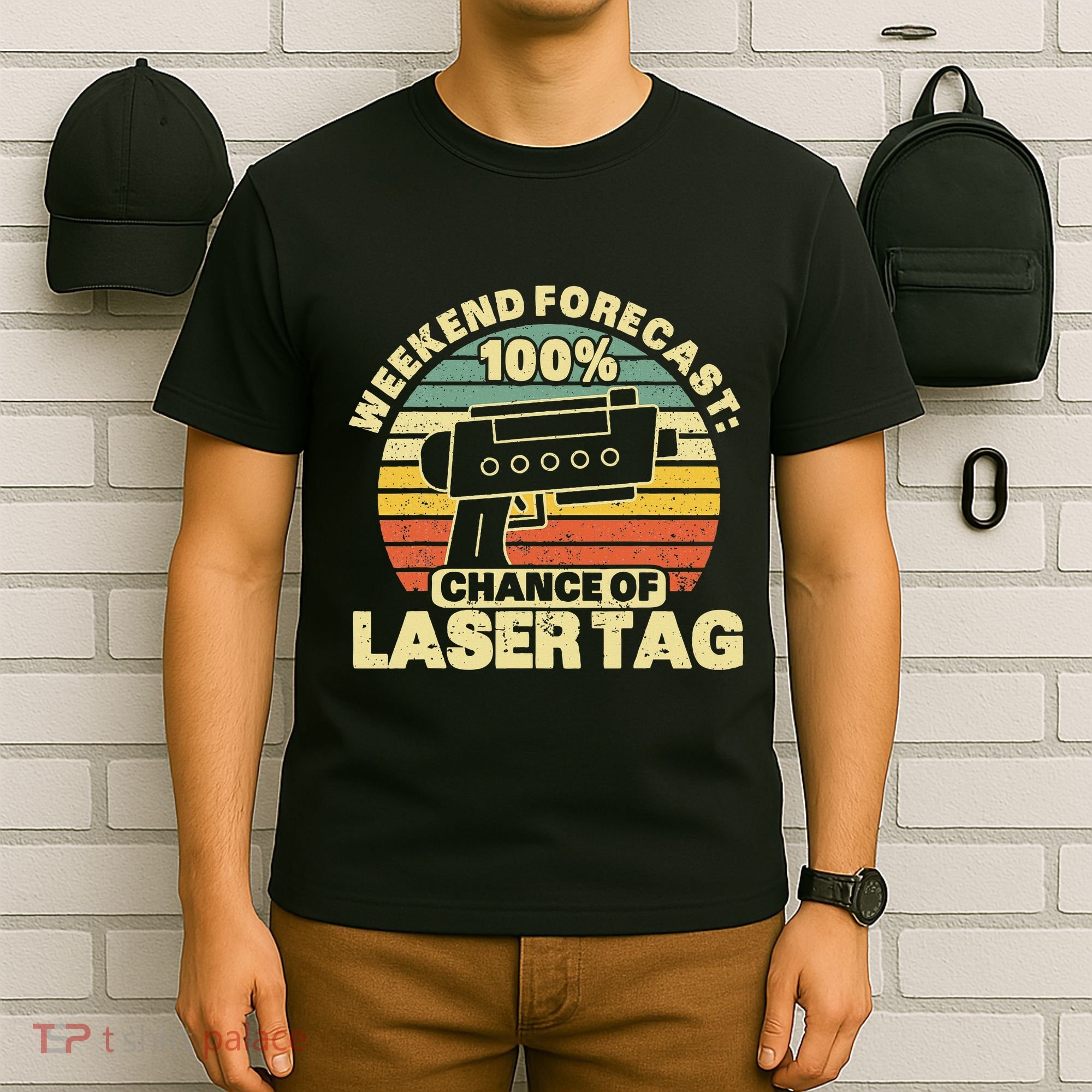 Laser Tag Party Weekend Forecast Laser Tag Lazer Tag Game T-Shirt