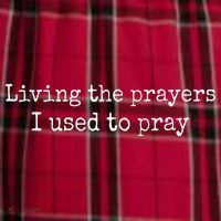 Living The Prayers I Used To Pray Women's Flannel Plaid Pajama Pants thumb 2